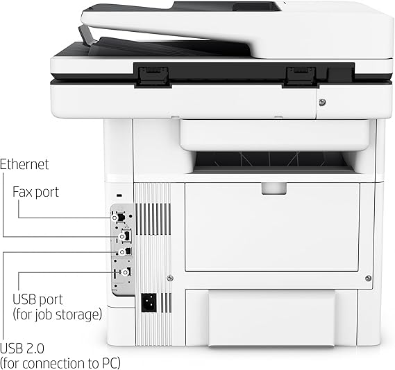 HP LaserJet Enterprise MFP M528z Wireless Monochrome All-in-One Printer with built-in Ethernet & 2-sided printing (1PV67A) White