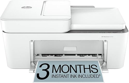 HP DeskJet 4255e Wireless All-in-One Color Inkjet Printer, Scanner, Copier, Best-for-Home, 3 Month Instant Ink Trial Included (588S6A)