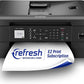 Brother MFC-J1010DW Wireless Color Inkjet All-in-One Printer, Duplex Printing, Mobile & Cloud Print, Compact Design, 1.8" Color Display, Works with Alexa